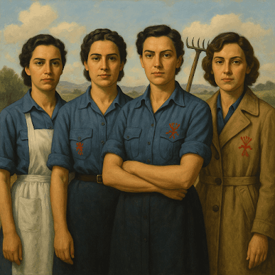 Mujeres de Falange Española de las JONS: Ideología, participación y figuras destacadas